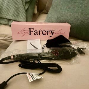Farery 1” Curling Iron Titanium Ceramic Fast Heating 8 Heat Settings LED Display